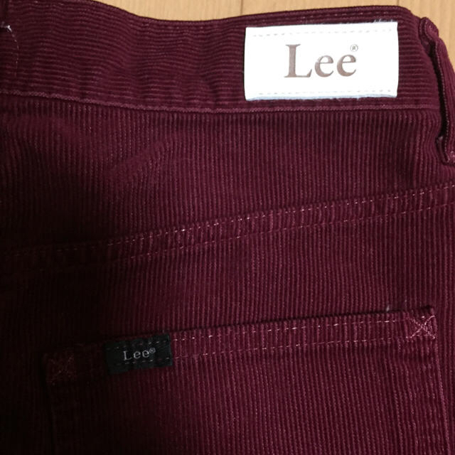 Lee(リー)のLee コーデュロイスカート 赤 レディースのスカート(ひざ丈スカート)の商品写真