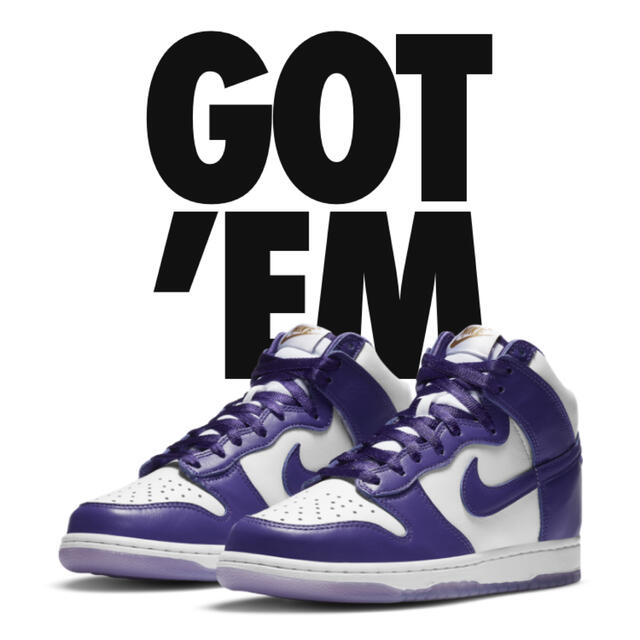 NIKE(ナイキ)のNike Dunk High SP Varsity Purple (W)28 メンズの靴/シューズ(スニーカー)の商品写真