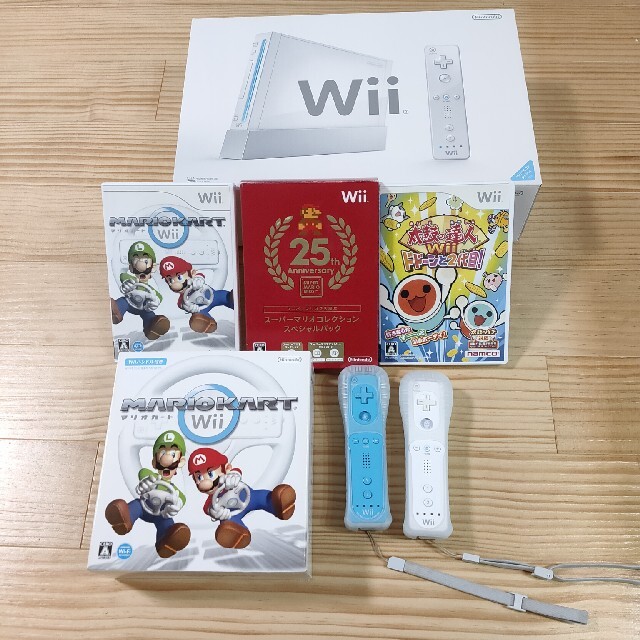 任天堂Wii 本体セット マリオカート 他いろいろセット-