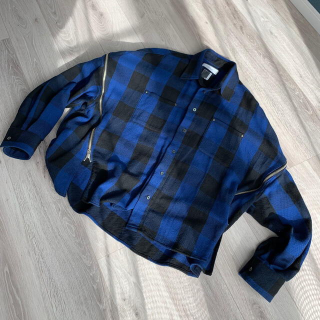 FACETASM - FACETASM 19ss ZIPPER CHECK SHIRTの通販 by B.com