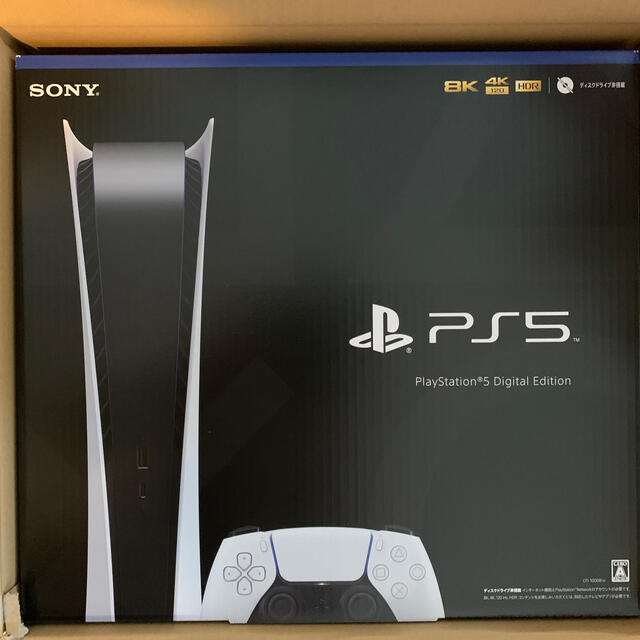 SONY(ソニー)の【新品未開封】PS5 本体 PlayStation5 デジタルエディション エンタメ/ホビーのゲームソフト/ゲーム機本体(家庭用ゲーム機本体)の商品写真