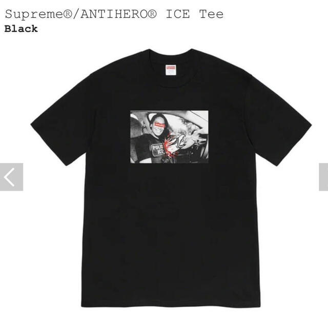 Supreme(シュプリーム)のSupreme ANTI HERO ICE Tee Black Large メンズのトップス(Tシャツ/カットソー(半袖/袖なし))の商品写真