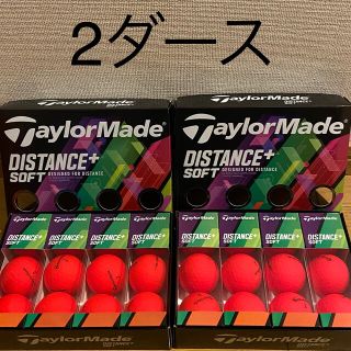 テーラーメイド(TaylorMade)のテーラーメイド ゴルフボール ディスタンス+ ソフト マットレッド(その他)