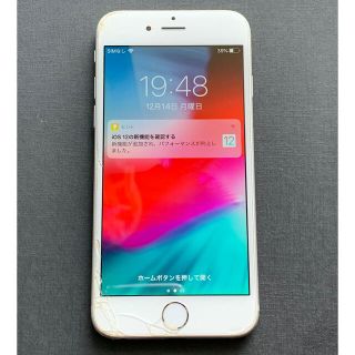 アイフォーン(iPhone)のiphone6 64GB 画面割れあり(スマートフォン本体)