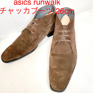 アシックス(asics)のasics runwalk チャッカブーツ スエード26cm(ブーツ)