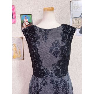 タダシショウジ(TADASHI SHOJI)の美品 4 ADRIANNA PAPELL アドリアナパペル BN12334G(ひざ丈ワンピース)