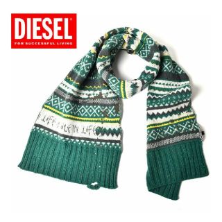 ディーゼル(DIESEL)のDIESEL ディーゼル  ニットマフラー　男女兼用　ダメージ加工 (マフラー)