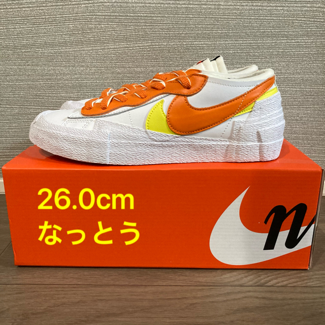 sacai(サカイ)の26cm SACAI X BLAZER LOW "MAGMA ORANGE" メンズの靴/シューズ(スニーカー)の商品写真