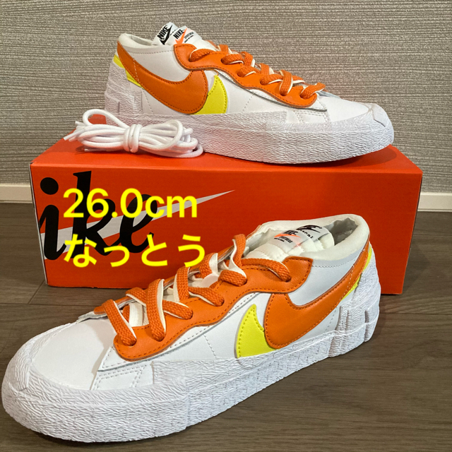 sacai(サカイ)の26cm SACAI X BLAZER LOW "MAGMA ORANGE" メンズの靴/シューズ(スニーカー)の商品写真