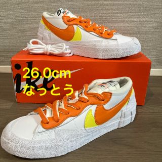 サカイ(sacai)の26cm SACAI X BLAZER LOW "MAGMA ORANGE"(スニーカー)