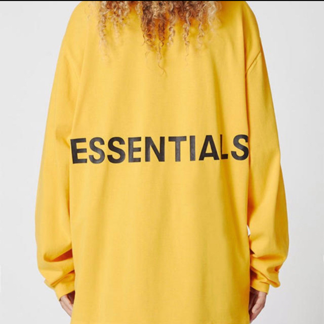 fear of god essential ロンT イエロー サイズXL 美品