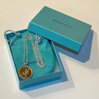 ティファニー(Tiffany & Co.)のティファニー コイン ロゴ SV925 750 ネックレス  ◼︎252(ネックレス)