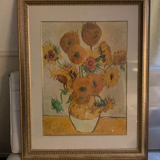 ゴッホ ひまわり ポスター 版画 絵画 額縁 大サイズの通販 by