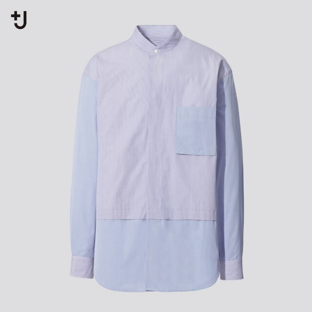 UNIQLO(ユニクロ)のユニクロUNIQLOスーピマコットンオーバーサイズシャツ＋jジルサンダーL新品 メンズのトップス(シャツ)の商品写真