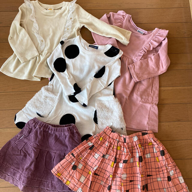 mou jon jon(ムージョンジョン)の女の子まとめ売り★90★18点 キッズ/ベビー/マタニティのキッズ服女の子用(90cm~)(ワンピース)の商品写真