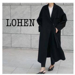 ハイク(HYKE)の新品　lohen ロングタロッケンリバーコート　BLACK ローヘン　LOHEN(ロングコート)