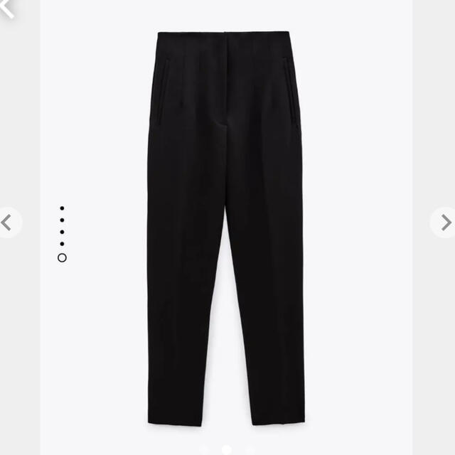 ZARA(ザラ)のZARA ハイウエストパンツ　黒　ザラ　ブラック レディースのパンツ(クロップドパンツ)の商品写真