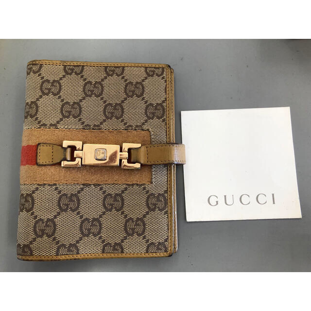 Gucci(グッチ)のGUCCI  手帳カバー　6穴　グッチ　GGキャンパス×レザー レディースのファッション小物(その他)の商品写真