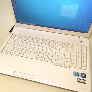 更新★SSD240GB★8GB！ノートパソコン NEC 美品 ホワイト 白