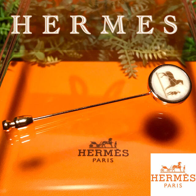 使い方色々✨HERMES❤️コロゾ ピンブローチ❤️ハットピン www