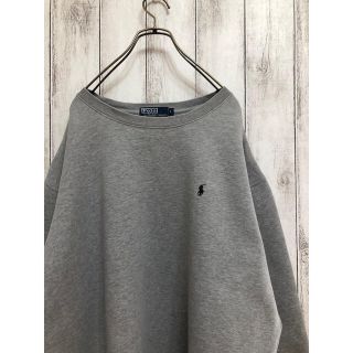 ポロラルフローレン(POLO RALPH LAUREN)の90s  ポロバイラルフローレン　スウェット　Ｌ　大きめ　グレー　ゆるコーデ(スウェット)