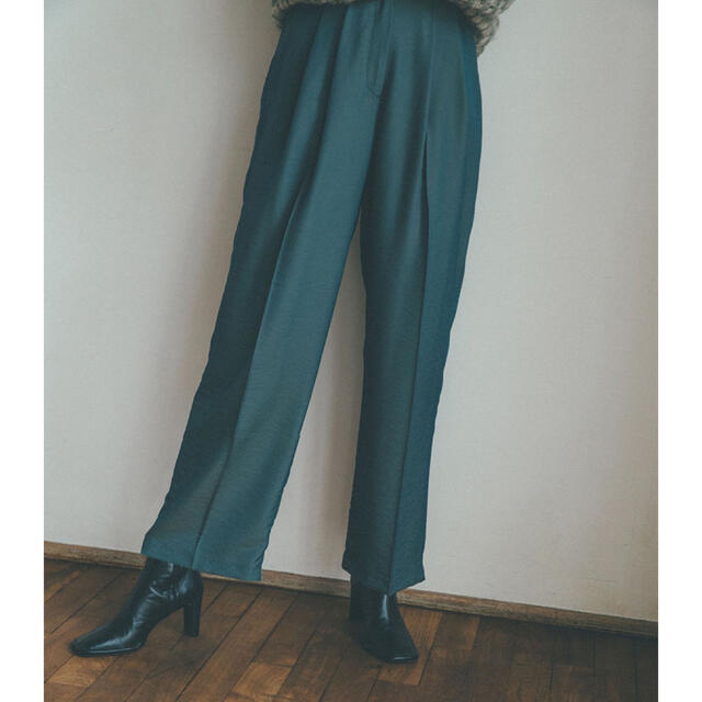 STUDIOUS(ステュディオス)のyuki様専用CLANE クラネ GLOSS WEAVE TUCK PANTS レディースのパンツ(その他)の商品写真