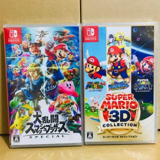 ニンテンドースイッチ(Nintendo Switch)の2台 ●スマッシュブラザーズ ●スーパー マリオ 3D(家庭用ゲームソフト)