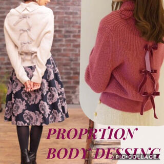 プロポーションボディドレッシング(PROPORTION BODY DRESSING)のバックリボンセーター(ニット/セーター)