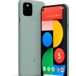 アンドロイド(ANDROID)のpixel5 グリーン(スマートフォン本体)