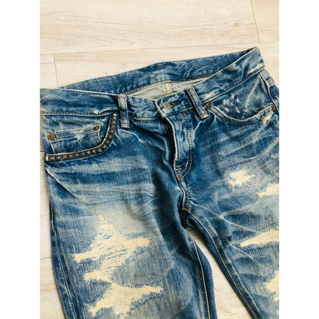 中古HYSTERIC GLAMOUR RSM加工 デニムパンツ