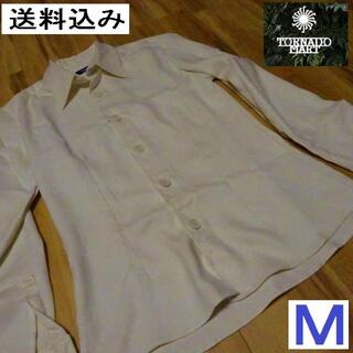 トルネードマート(TORNADO MART)のTORNADO MART フェイクスエードシャツ 胸囲～８３ｃｍ オフホワイトＭ(シャツ)