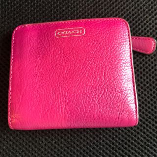 コーチ(COACH)のCOACH コーチ ニつ折り 財布 コンパクト ウォレット  美品 中古(財布)