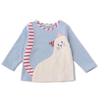 センスオブワンダー(sense of wonder)のベイビーチアー   ねこトップス　120 新品(Tシャツ/カットソー)