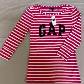 ギャップ(GAP)の新品！　未使用品！　Gap  Ｔシャツ　長袖　M  ピンクボーダー(Tシャツ(長袖/七分))