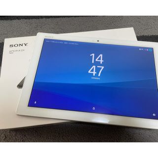 エクスペリア(Xperia)のSony z4 tablet SGP711 ホワイト(タブレット)