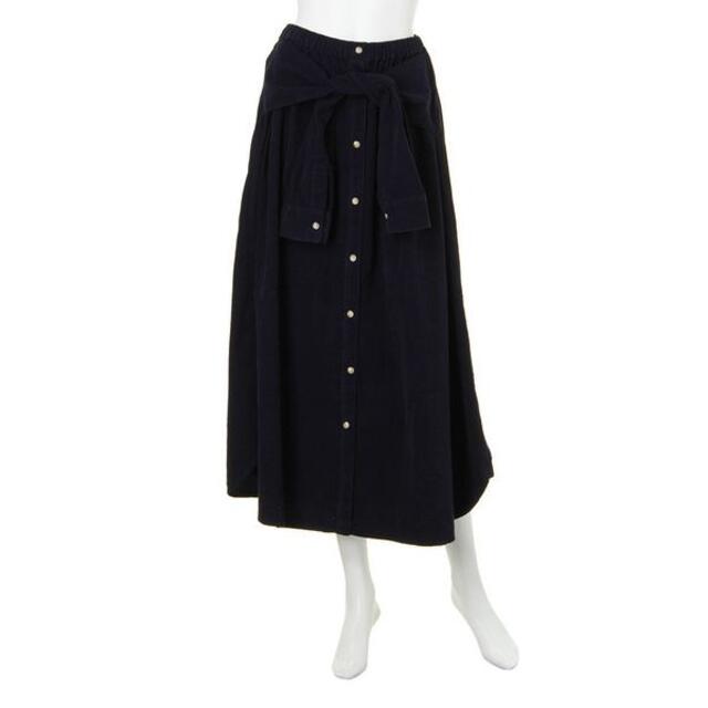 Ungrid(アングリッド)のungridコーデュロイウエスト巻スカート検索todayfulIENAclane レディースのスカート(ロングスカート)の商品写真
