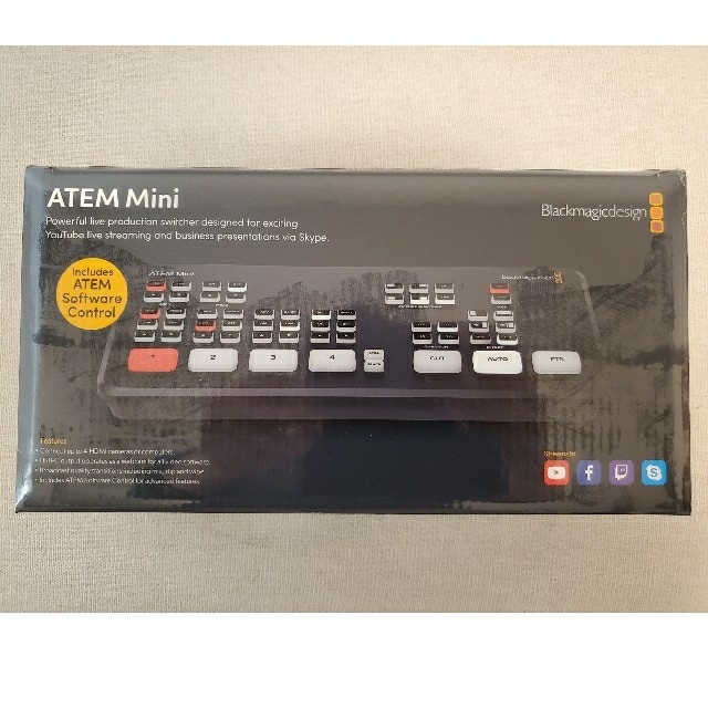 【新品未使用】ATEM mini BlackmagicdesignPC周辺機器