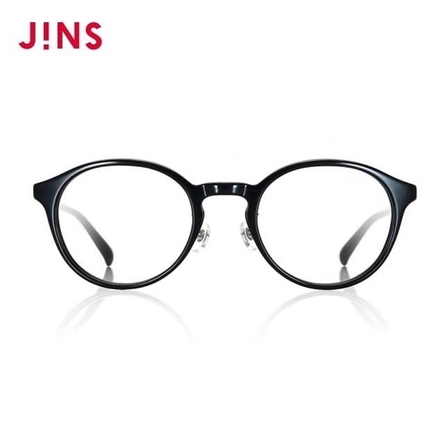 JINS(ジンズ)の新品 JINS✨ブルーライトカットレンズ  度なし 伊達メガネ 黒 ブラック レディースのファッション小物(サングラス/メガネ)の商品写真