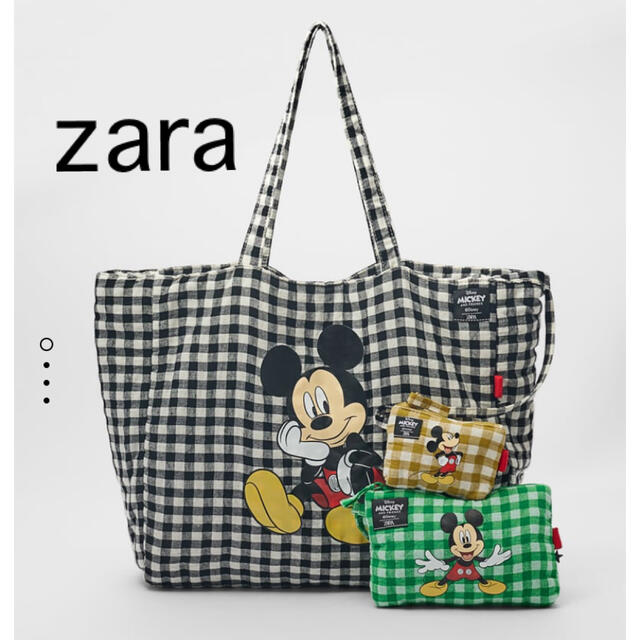 ZARA(ザラ)のZARA ミッキーマウス　トートバッグ　 レディースのバッグ(トートバッグ)の商品写真