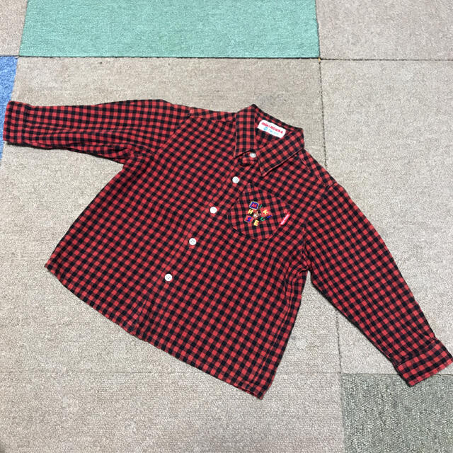 MIKIHOUSE 赤チェックシャツ 90㎝ | フリマアプリ ラクマ