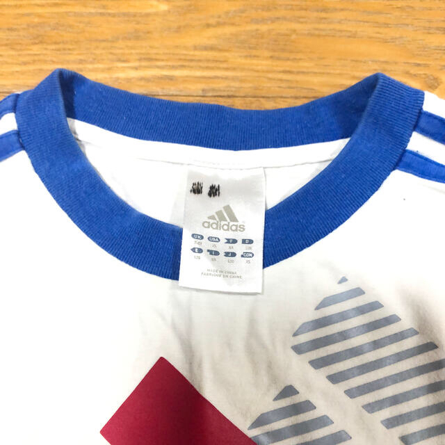 adidas(アディダス)のadidas 長袖Tシャツ 重ね着風 130＆140 黒×緑 2枚set キッズ/ベビー/マタニティのキッズ服男の子用(90cm~)(Tシャツ/カットソー)の商品写真