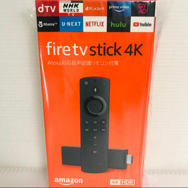 【新品未開封】fire tv stick 4kアレクサ対応音声認識リモコン付属