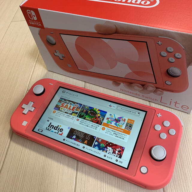 美品　Nintendo 任天堂　スイッチライト　コーラル　 | フリマアプリ ラクマ