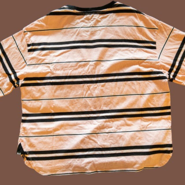RNA(アールエヌエー)のRNA  ピンクボーダーシャツ レディースのトップス(Tシャツ(半袖/袖なし))の商品写真
