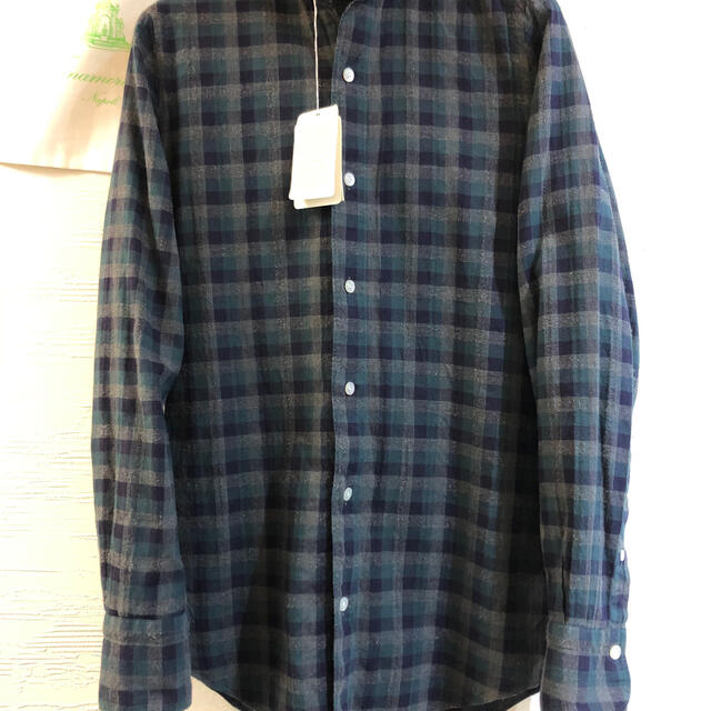 最愛 フィナモレ 美のライン - FINAMORE XS 37 チェックネルシャツ シャツ