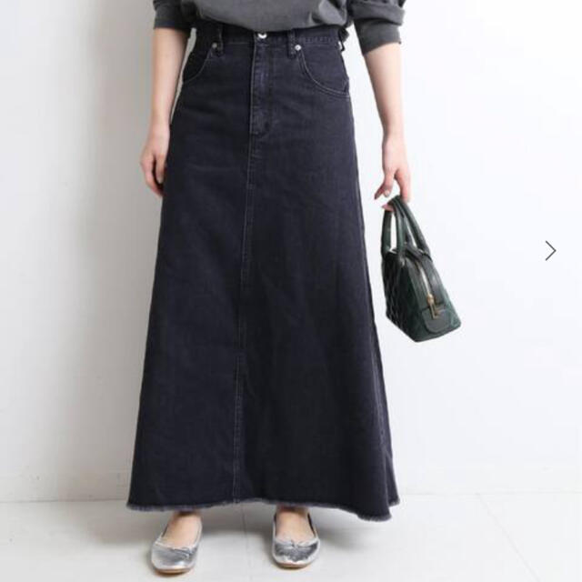 SLOBE IENA LE DENIM  フレアーカットオフスカート  40