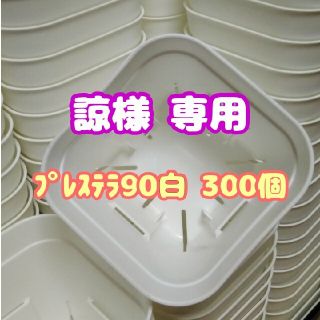 【スリット鉢】プレステラ90白300個 多肉植物 プラ鉢(プランター)