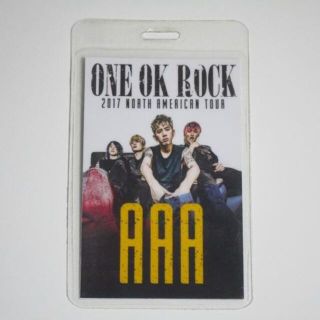 ワンオクロック(ONE OK ROCK)のワンオクロック 2017 北米ツアー AAA バックステージパス(ミュージシャン)