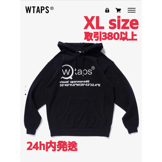 W)taps(ダブルタップス)の20FW WTAPS OG HOODIE BLACK XLサイズ メンズのトップス(パーカー)の商品写真