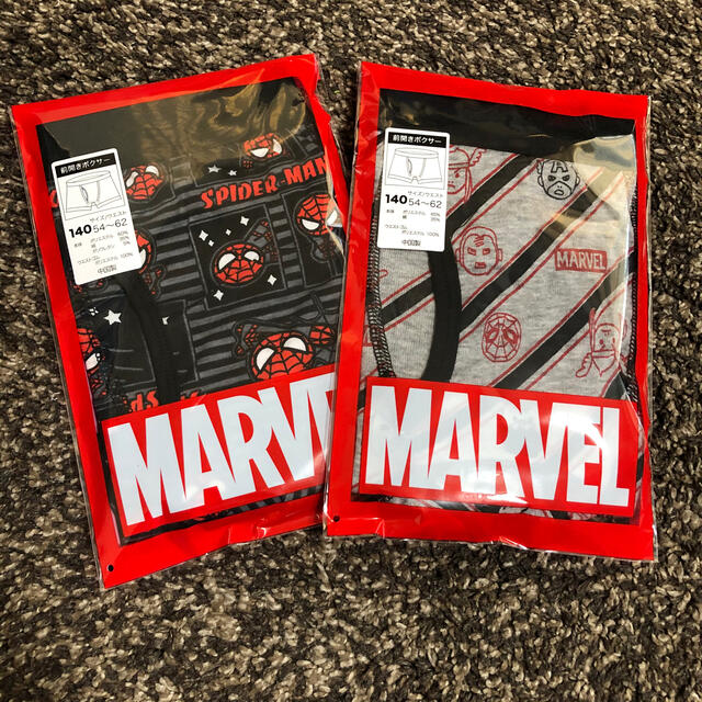 MARVEL(マーベル)のボクサーパンツ　140 2枚セット キッズ/ベビー/マタニティのキッズ服男の子用(90cm~)(下着)の商品写真